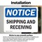 Signmission Shipping And Receiving, 10 in W x Rectangle, Vinyl Decal OS-2PACK-NS-D-710-L-16560 - alternate 4